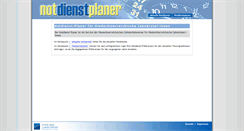 Desktop Screenshot of notdienstplaner.at